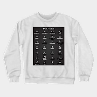 Math Symbols Crewneck Sweatshirt